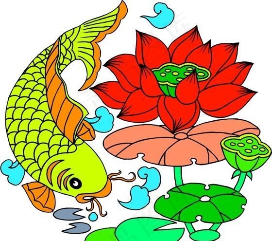 吉祥图案 中华传统图案 动物装饰图案 矢量素材 CDR格式_0044