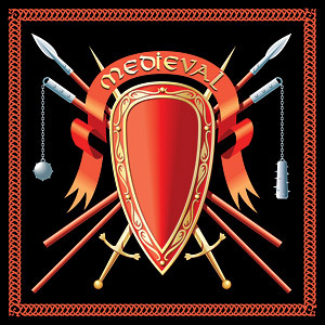 古代的战士装备西方矢量素材1