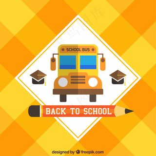 黄色背景矢量图