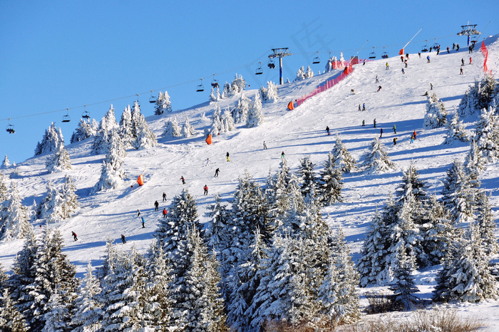 滑雪公园风景