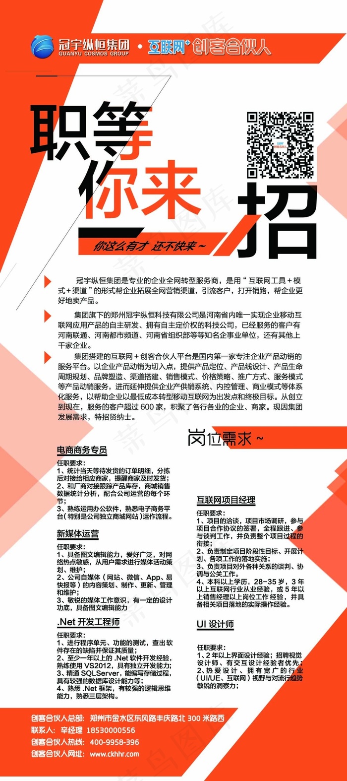 招聘展架(6299X14173(DPI:200))psd模版下载
