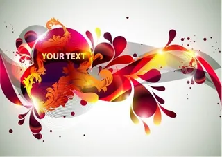 6款时尚抽象炫酷潮流水滴花纹矢量素...