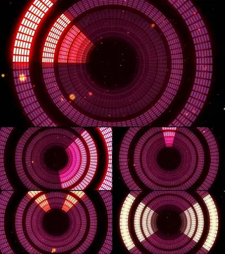 粉色闪烁霓虹隧道视频素材