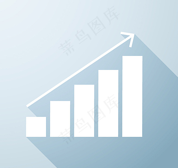 简洁业务增长图图片eps,ai矢量模版下载