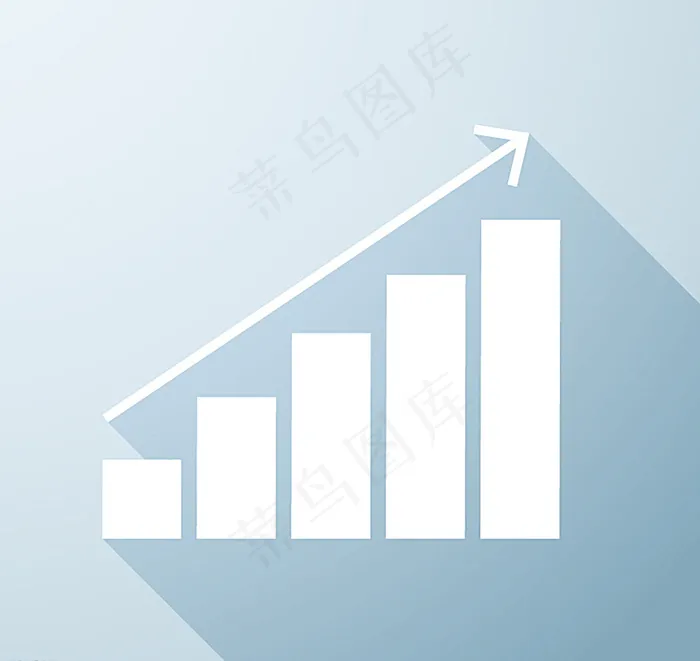 简洁业务增长图图片eps,ai矢量模版下载