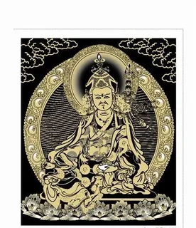 唐卡莲花生大师