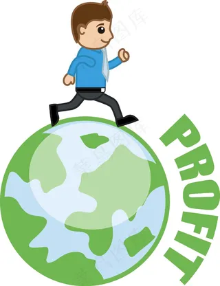 经营利润的商业动画