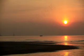 石老人日出图片