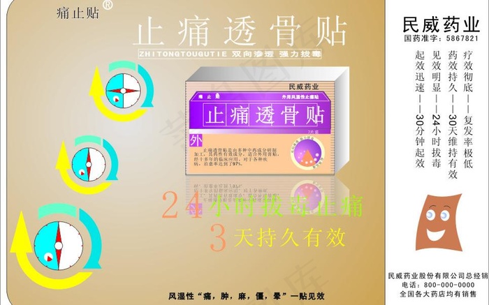 药包装图片cdr矢量模版下载
