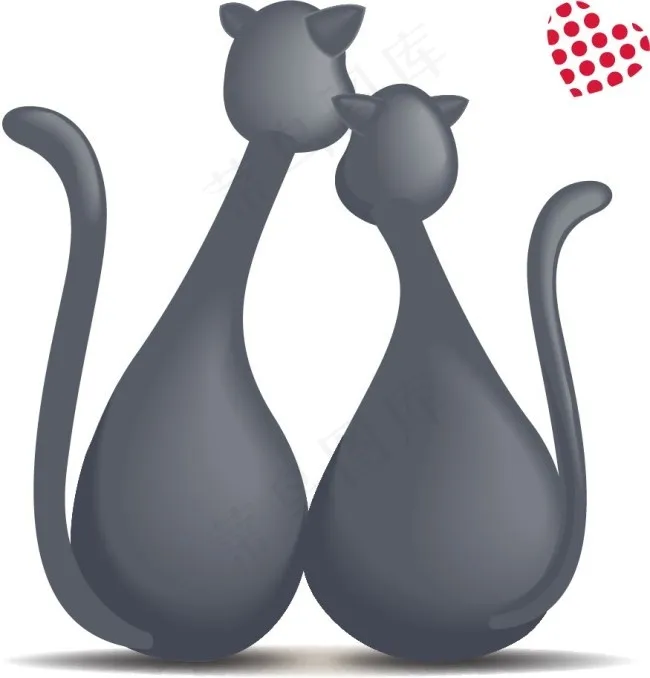 猫咪元素eps,ai矢量模版下载
