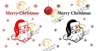 圣诞老人矢量图图片