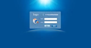 蓝色带亮光半透明登录框