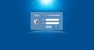 蓝色带亮光半透明登录框