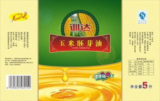 玉米油标签