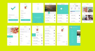 清爽风格APP简易UI版面设计