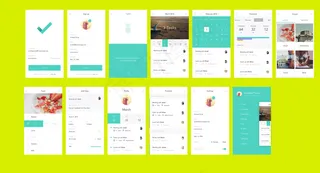 清爽风格APP简易UI版面设计