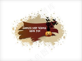 万圣节南瓜插画矢量背景