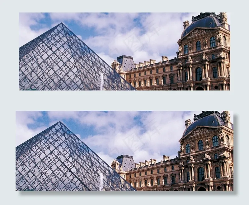 国外旅游建筑背景banner