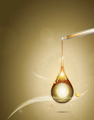 矢量精华萃取护肤品美容背景素材