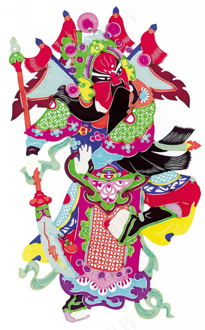 关羽剪纸