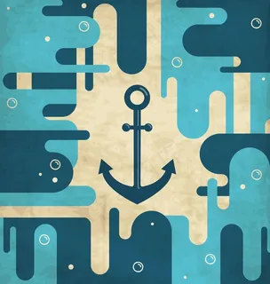 锚复古设计模板