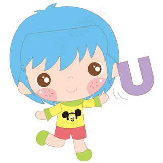 印花矢量图 女童 卡通形象 人物 ...