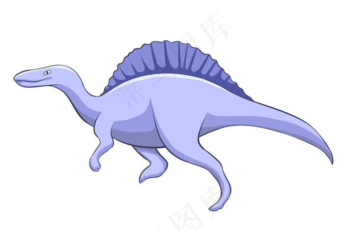 奔跑的蓝色恐龙插画奔跑的蓝色恐龙插画