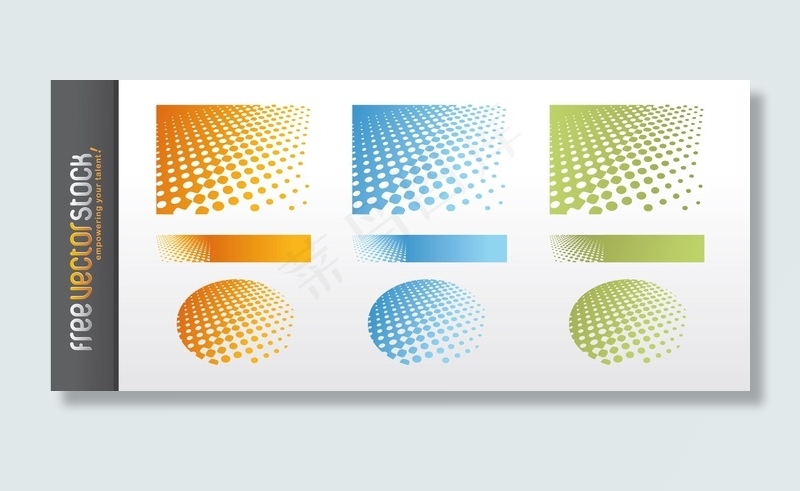 点缀背景矢量图