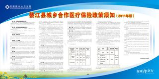 农村合作医疗社会保障卡展板新农展板