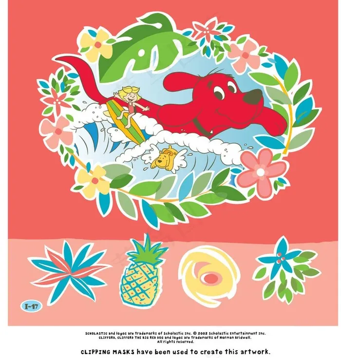 矢量卡通小狗图片eps,ai矢量模版下载