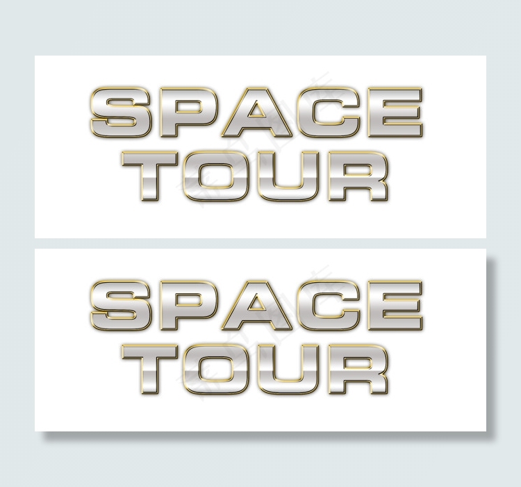 具有立体感的外框文字