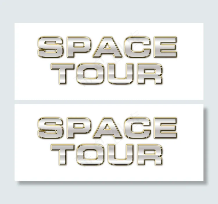 具有立体感的外框文字psd模版下载