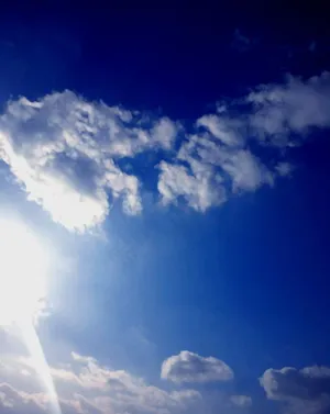 手绘天空图片