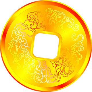 花纹金币古钱币