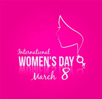 女子标志枚红色妇女节