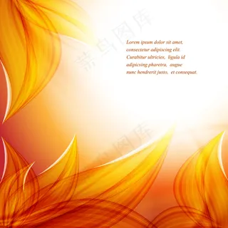 美丽的秋天树叶背景04矢量