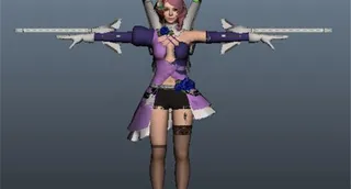 战斗角色游戏模型