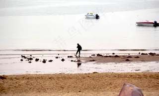 威海海水浴场海景图片