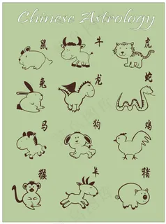 可爱简画十二生肖 可爱简画十二生肖