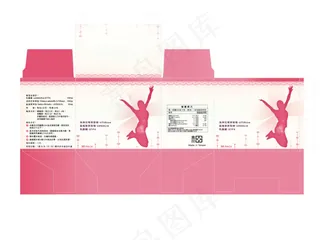 30包女性生理益生菌粉包装设计刀模