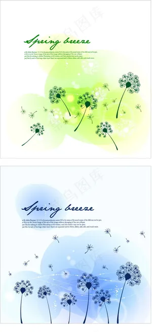 2夏天的微风花抽象的背景 2夏天的微风花抽象的背景