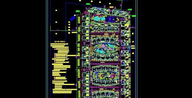 居住小区规划设计总平面图