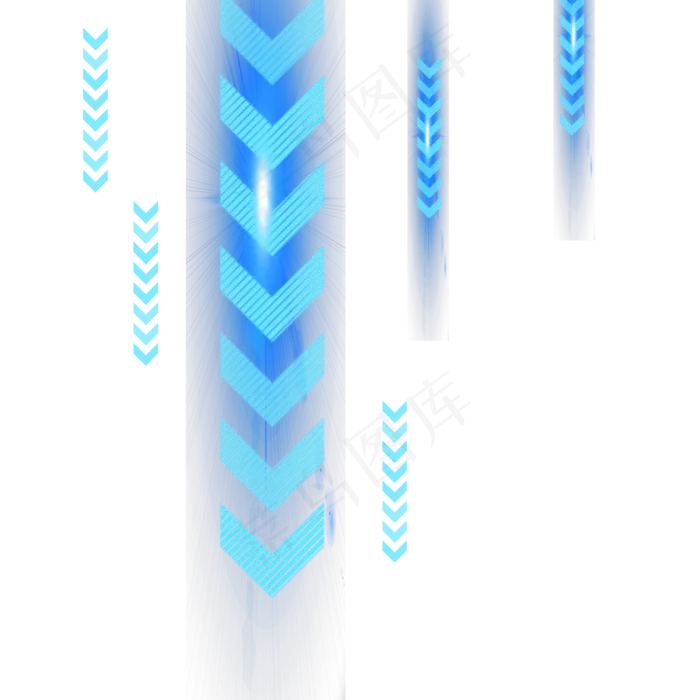 科技炫光箭头素材,免抠元素(2000*2000px 300 dpi )psd模版下载