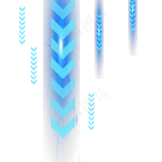 科技炫光箭头素材,免抠元素