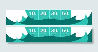 绿色天猫PSD分层优惠券夏款优惠券