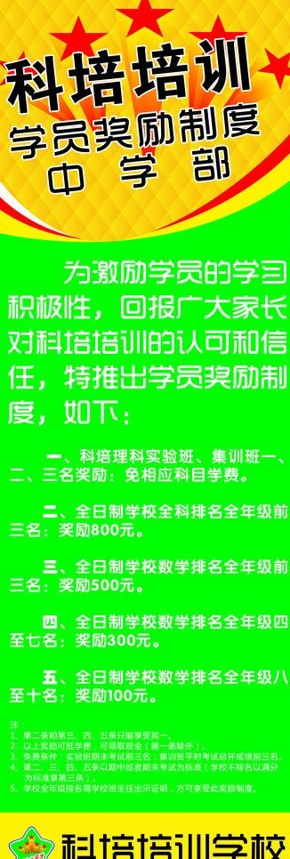 科培培训学校奖励制度图片