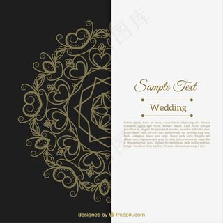 摘要装饰的婚礼