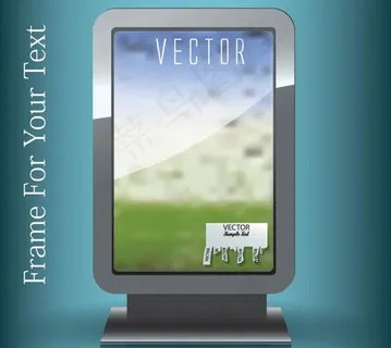 户外广告牌矢量素材图片