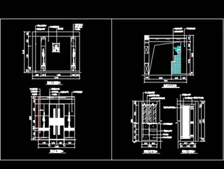 玄关，隔断装饰cad施工图27