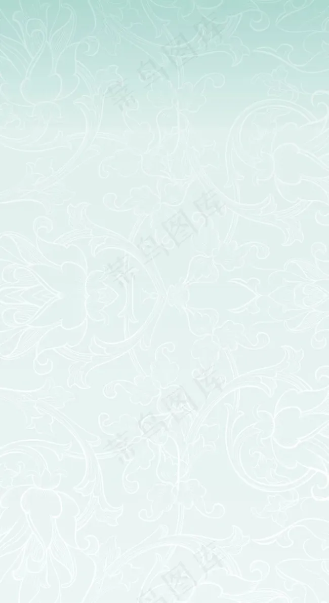蓝色背景图大花底纹cdr矢量模版下载